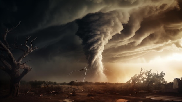 Zdjęcie katastrofa naturalna tornado