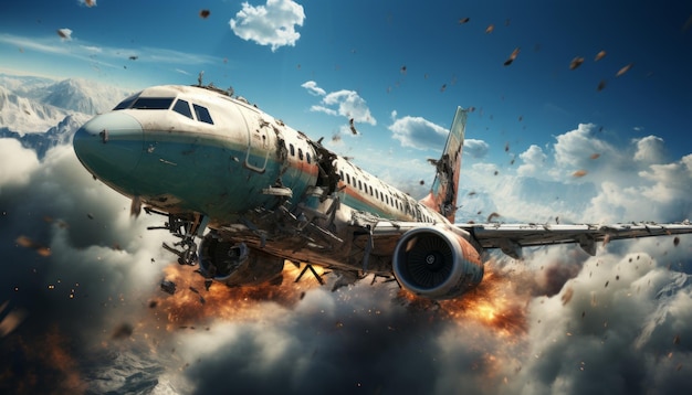 Zdjęcie katastrofę lotniczą