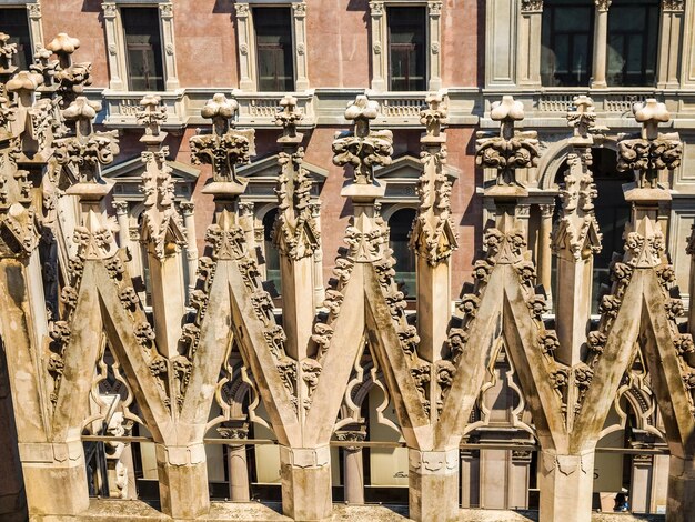 Katedra HDR Duomo di Milano w Mediolanie