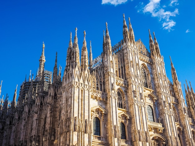 Katedra HDR Duomo di Milano w Mediolanie