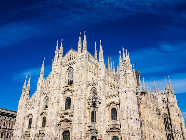 Katedra HDR Duomo di Milano w Mediolanie