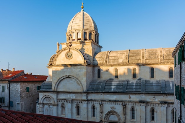 Katedra katolicka w mieście Sibenik Chorwacja gród