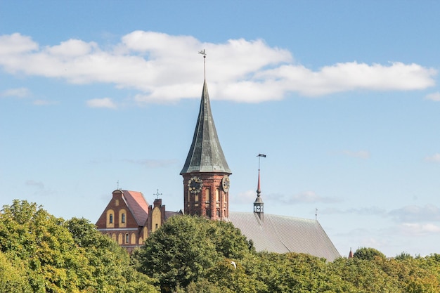 Zdjęcie katedra koenigsberg na wyspie kneiphof kaliningrad rosja