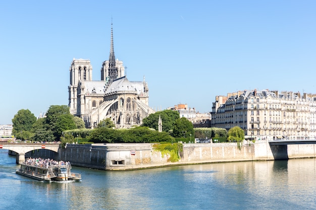 Katedra Notre Dame Paris z rejsu