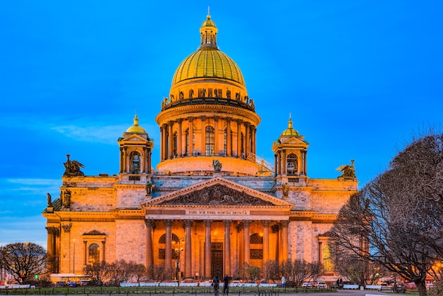 Zdjęcie katedra św. izaaka - największe dzieło architektoniczne. sankt petersburg. rosja.