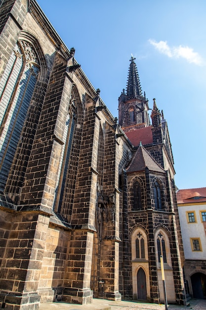 Katedra w zamku Albrechtsburg, centrum Miśni Niemcy Europa