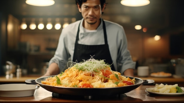 Katsudon to smażony kotlet wieprzowy panierowany w panko z jajkiem na ryżu