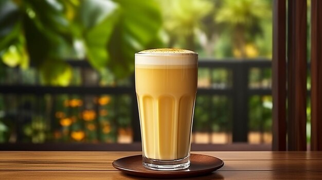 kawa latte wysoka rozdzielczość fotograficzna kreatywny obraz