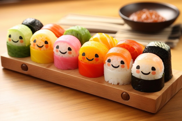 Zdjęcie kawaii sushi collectio