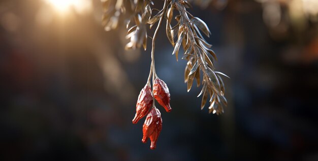 Zdjęcie kawałek chrząstki wiszący jak mistletoe głębokość pola hd tapety