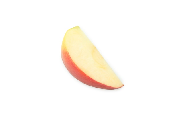 Kawałek jabłka na białym tle
