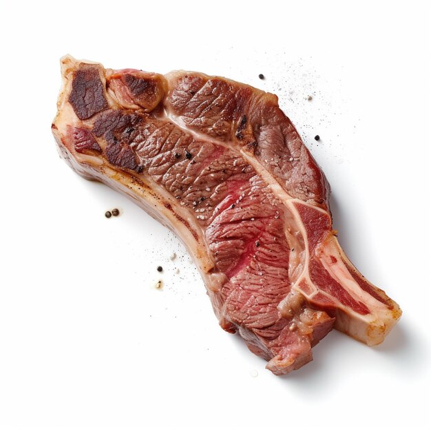 Kawałek mięsa z napisem „mięso”.