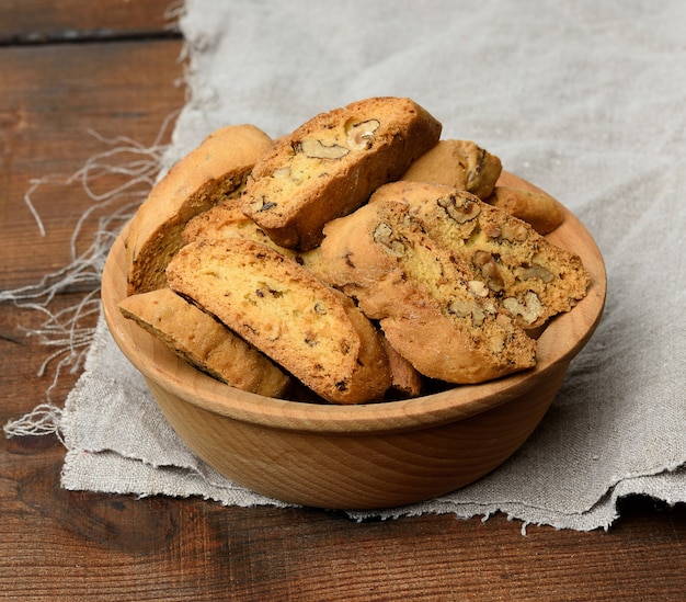 Kawałki Pieczonych świątecznych Ciasteczek Biscotti