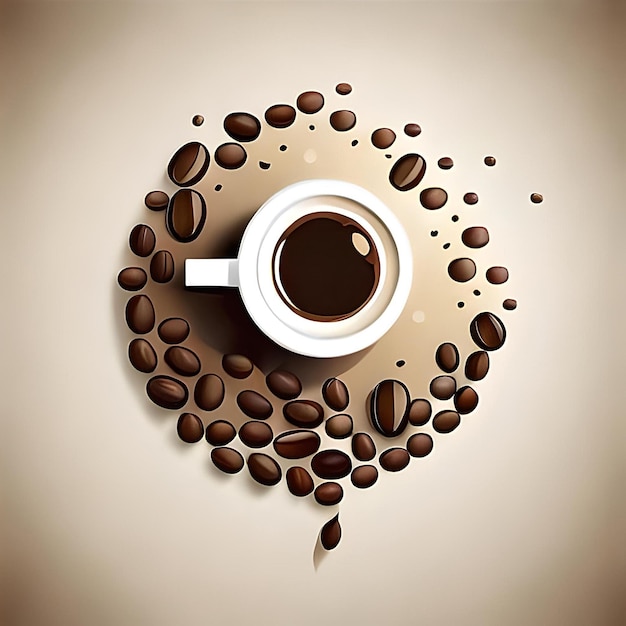 Kawiarnia naklejka kawiarnia szklanka z rozpryskiwaniem logo 2D