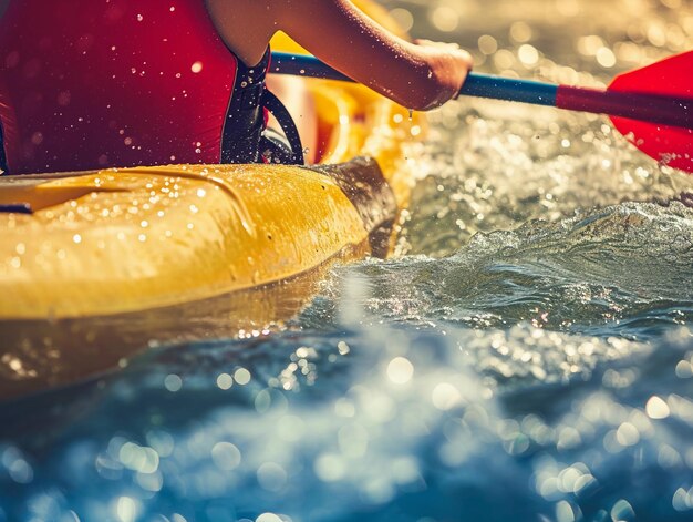 Zdjęcie kayaking adventure in sunny waters