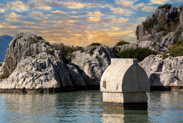 Kekova jest również regionem położonym w zatopionym mieście Simena starożytne miasto Kalekoy Kekova Antalya Turcja