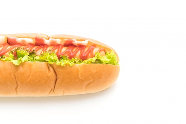 Kiełbasa Hot-dog Z Keczupem