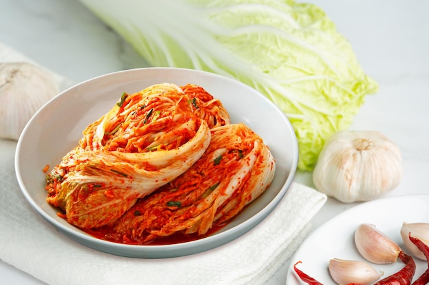 Kimchi Gotowe Do Spożycia Na Talerzu