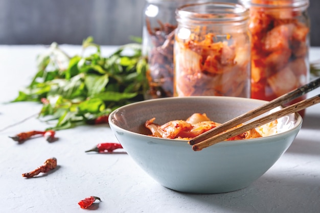 Kimchi z koreańską przystawką