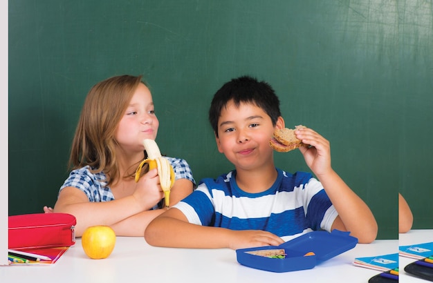 Kinder Essen Pausenbrote