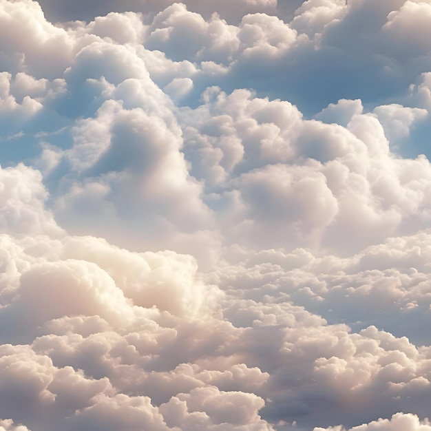Kinematograficzne zdjęcie słonecznych chmur na niebie w wysokiej rozdzielczości