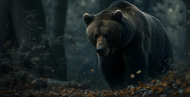 kinematograficzny i dramatyczny portret niedźwiedzia