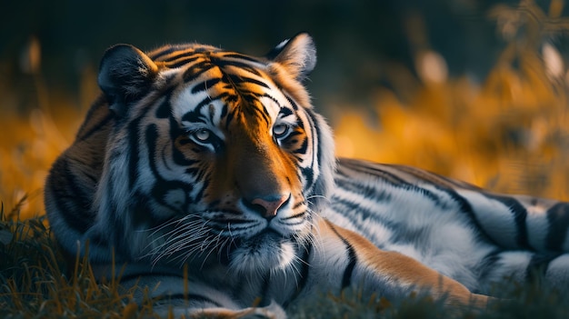 kinematograficzny i dramatyczny portret tygrysa