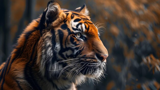 kinematograficzny i dramatyczny portret tygrysa