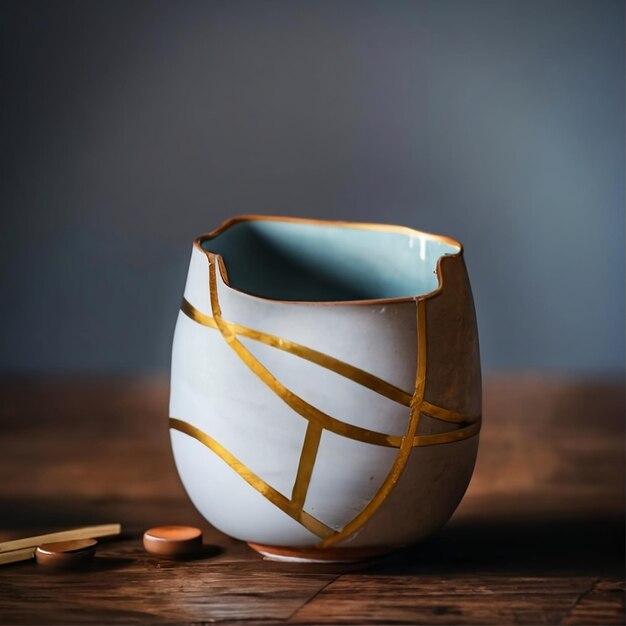 kintsugi japoński złoty stolarz