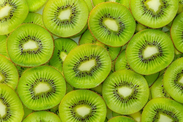 Kiwi MakroKiwi wzór owocu Zdrowe jedzenie tło ogólne