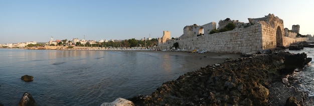 Kizkalesi Lub Maiden Castle W Pobliżu Mersin Na Małej Wyspie O Wschodzie Słońca