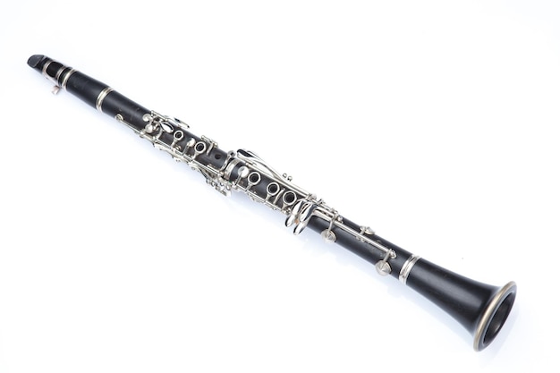 Zdjęcie klarnet na białym tle