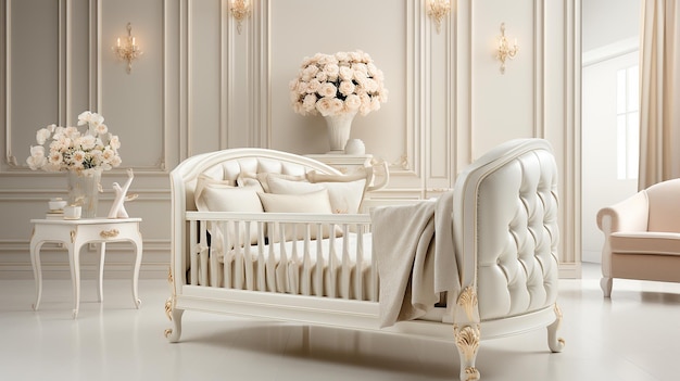 Klasyczna łóżeczka dla niemowląt
