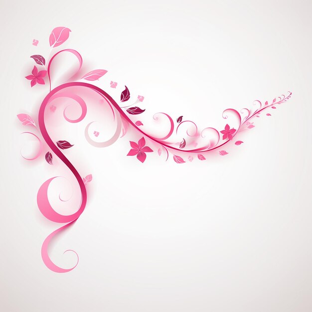 Zdjęcie klasyczna różowa wstążka w stylu vintage