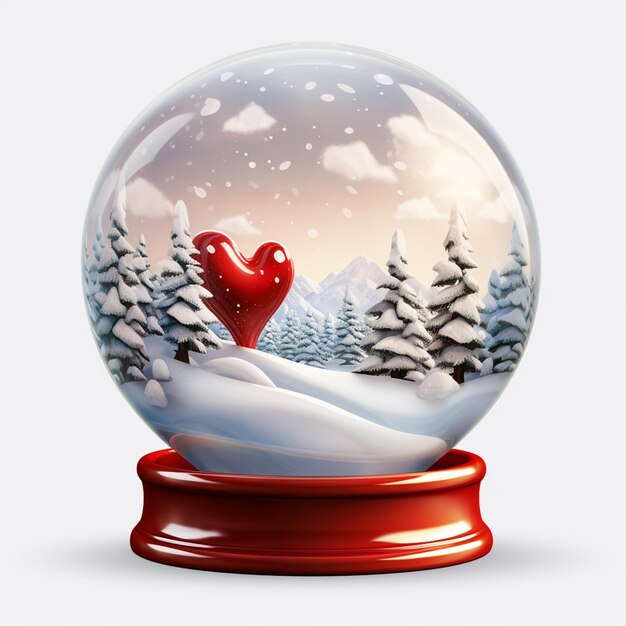 Zdjęcie klasyczne szkło snow globe