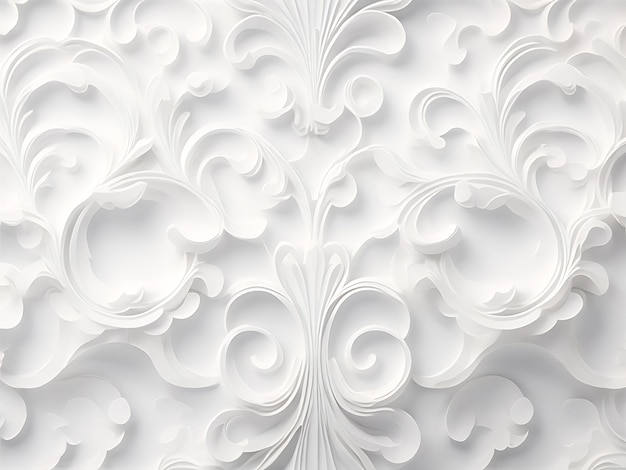 klasyczny biały kwiat i białe tło