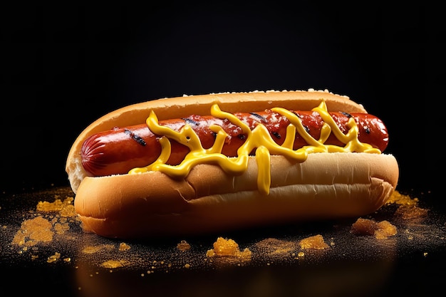 Klasyczny Hot Dog z Musztardą