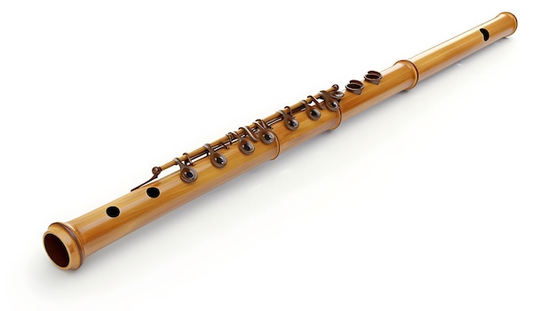 Zdjęcie klasyczny instrument dęty drewniany, który wytwarza piękne melodie doskonały do orkiestr, zespołów i występów solowych