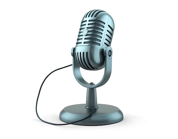 Klasyczny mikrofon - starożytna ikona dźwięku