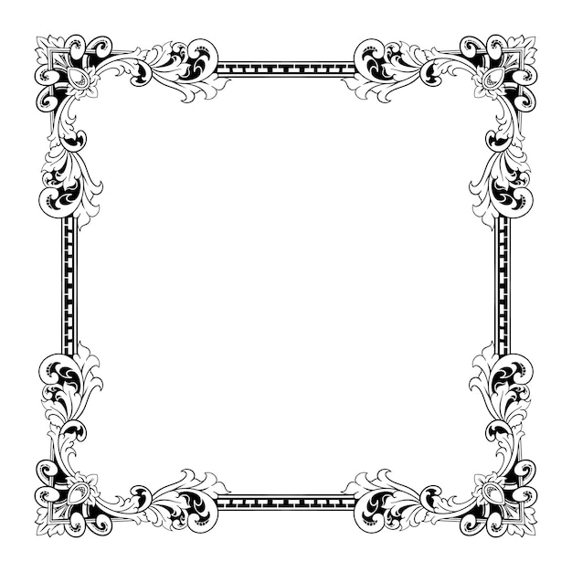 klasyczny ornament liniowy