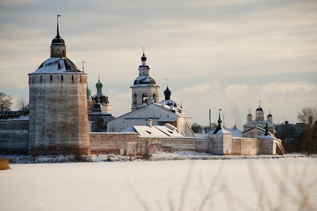 Klasztor Kirillobelozersky Zimą