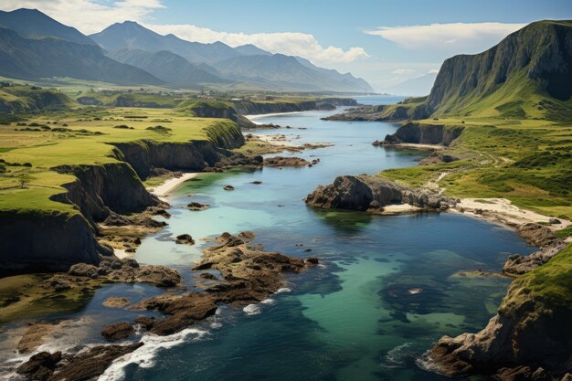 Kleinmond Overstrand Wieś BeiraMar z plażami i lagunami generatywnymi IA