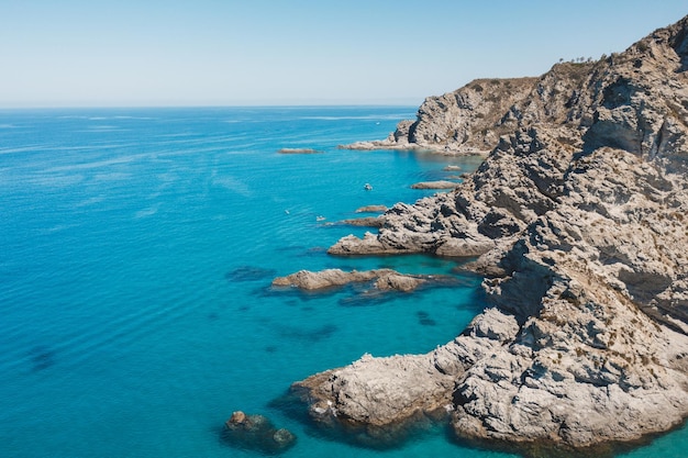 Klif Capo Vaticano Calabria Włochy