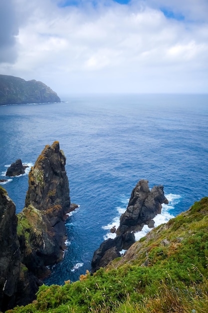 Klify Cape Ortegal i Ocean Atlantycki Galicja Hiszpania