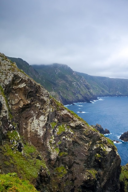 Klify Cape Ortegal i Ocean Atlantycki Galicja Hiszpania