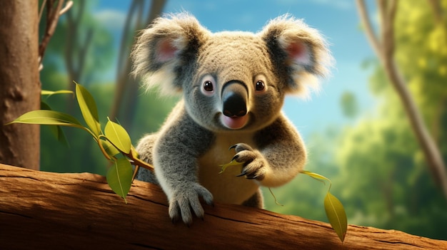 Zdjęcie koala wysokiej jakości tło