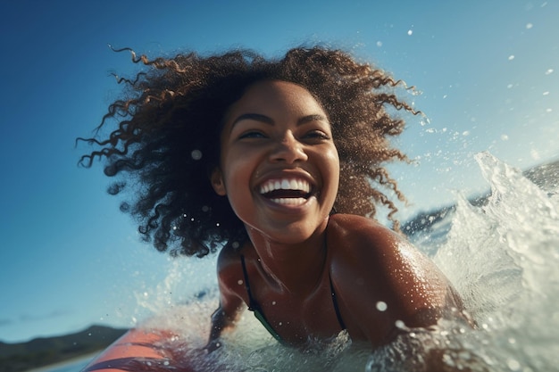 Kobieta osoba uśmiech dorosły pływać na świeżym powietrzu letnie piękno zabawne wakacje morze kobieta młoda szczęśliwa woda plaża szczęście wakacje niebieski styl życia