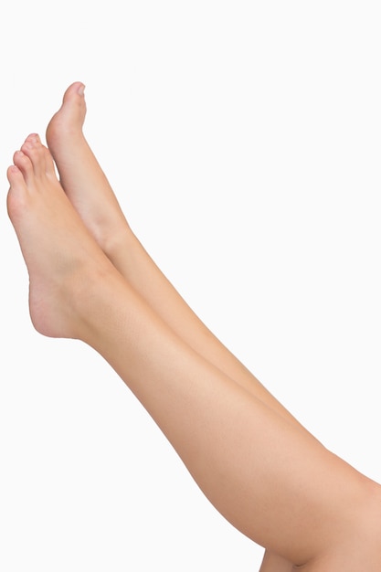 Zdjęcie kobieta, rozciąganie nóg