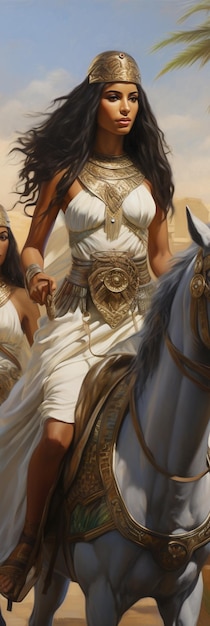 Zdjęcie kobieta w białej sukni ze złotym pierścionkiem na głowie