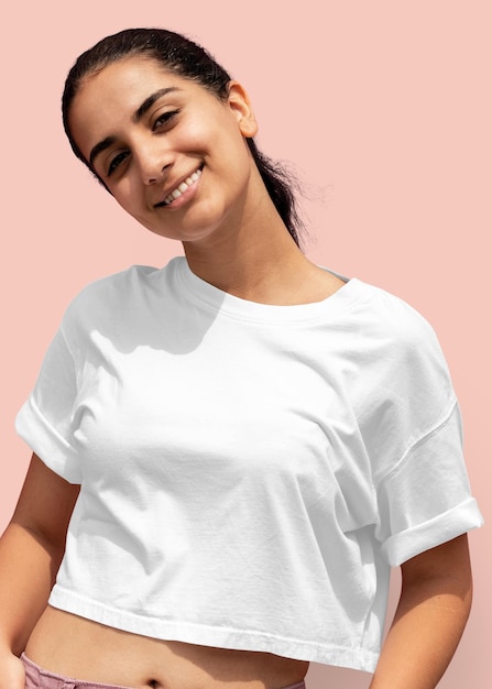 Kobiety crop top png przezroczysty model projektowania casual wear mody
